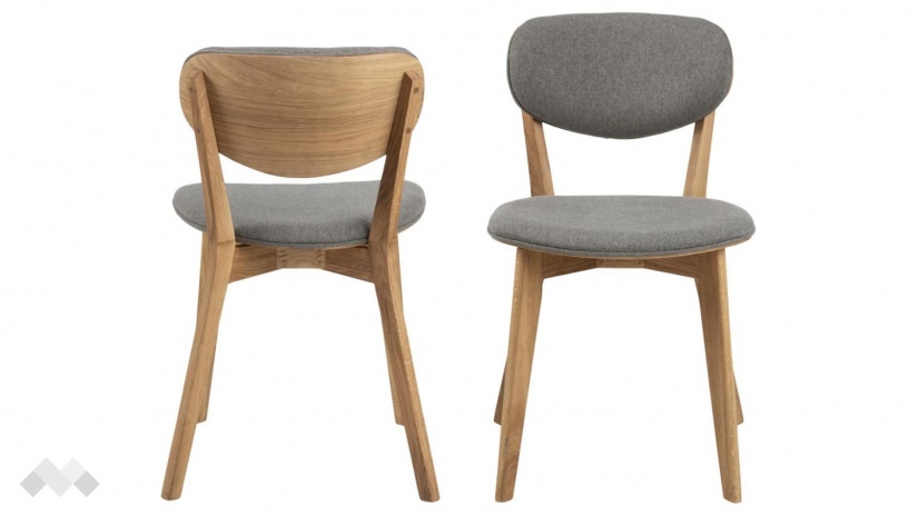 Трапезен стол Минск сив - изглед 1