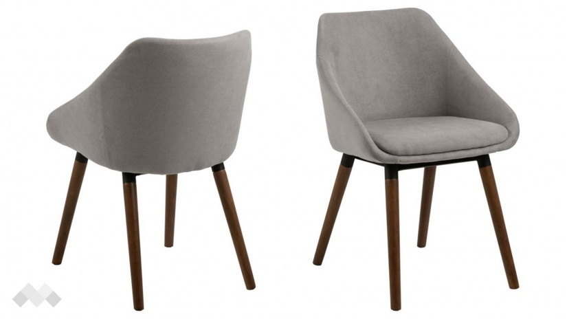 Трапезен стол Нилс сив - изглед 2