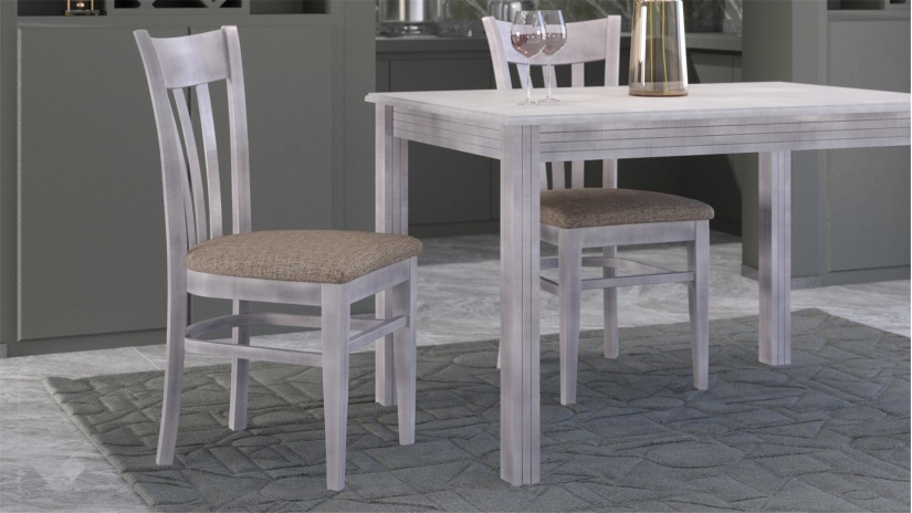 Трапезен стол Нора патина - изглед 1 - МебелМаг Трапезен стол Нора патина - изглед 1