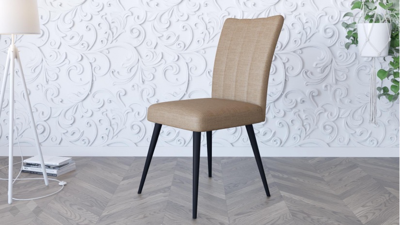 Трапезен стол Рафаел бежов - изглед 1 - МебелМаг Трапезен стол Рафаел бежов - изглед 1