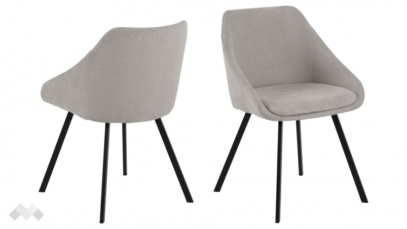 Трапезен стол Родос сив - изглед 1 - МебелМаг Трапезен стол Родос сив - изглед 1