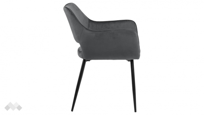 Трапезен стол Руби тъмно сив - изглед 3