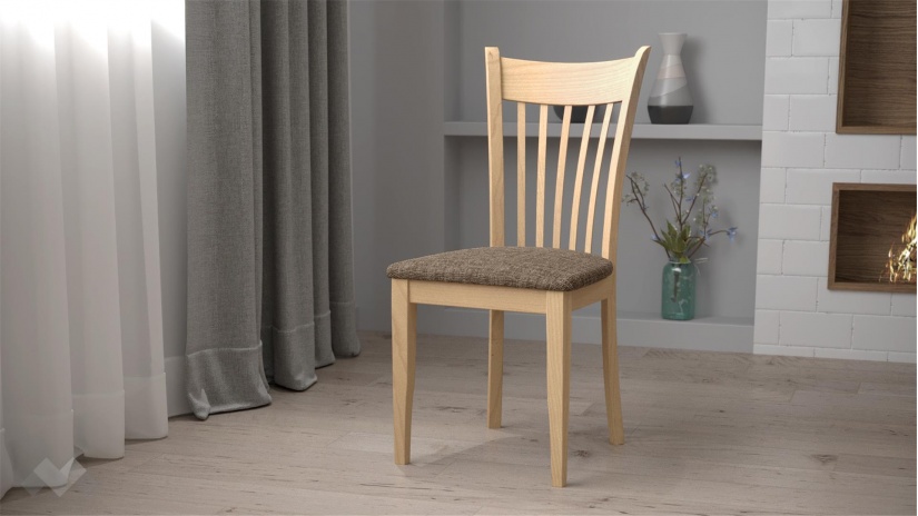 Трапезен стол Страдивариус натурал - изглед 1 - МебелМаг Трапезен стол Страдивариус натурал - изглед 1