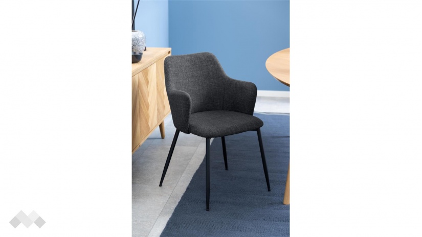 Трапезен стол Илза тъмно сив - изглед 4