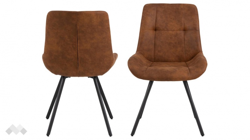 Трапезен стол Уейлър кафяв - изглед 1