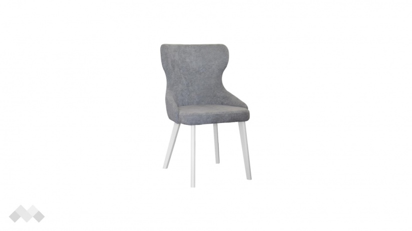 Трапезен стол Вая сив с бяло - изглед 2 - МебелМаг Трапезен стол Вая сив с бяло - изглед 2