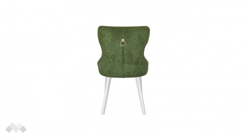 Трапезен стол Вая зелен с бяло - изглед 2 - МебелМаг Трапезен стол Вая зелен с бяло - изглед 2