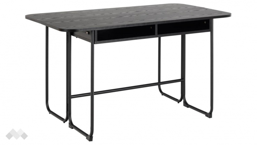 Трапезна маса Дарлингтън неразтегателни дъб черен мат - изглед 5 - МебелМаг Трапезна маса Дарлингтън неразтегателни дъб черен мат - изглед 5