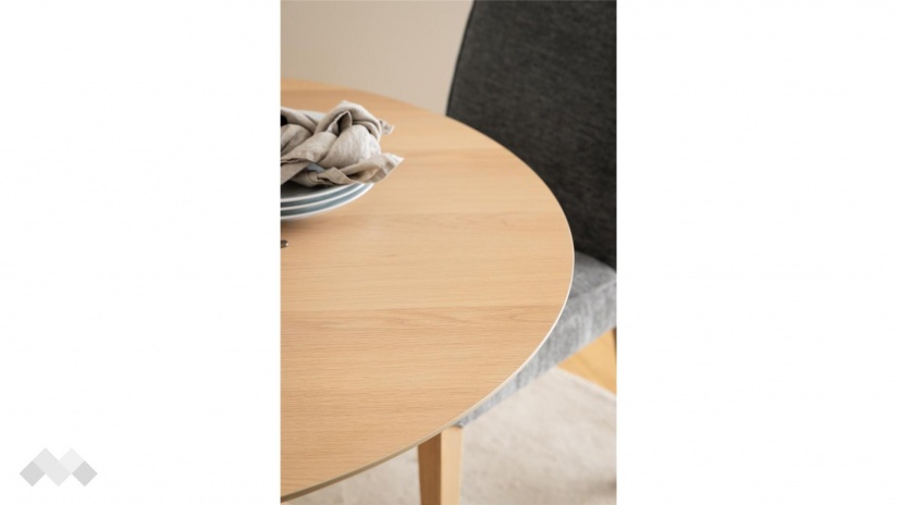 Трапезна маса Дънкан неразтегателни светъл дъб - изглед 5