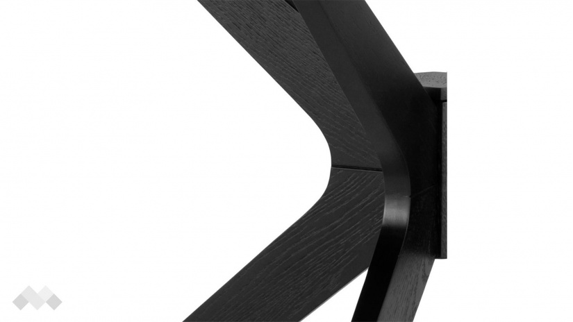 Трапезна маса Дънкан неразтегателни дъб черен мат - изглед 4 - МебелМаг Трапезна маса Дънкан неразтегателни дъб черен мат - изглед 4