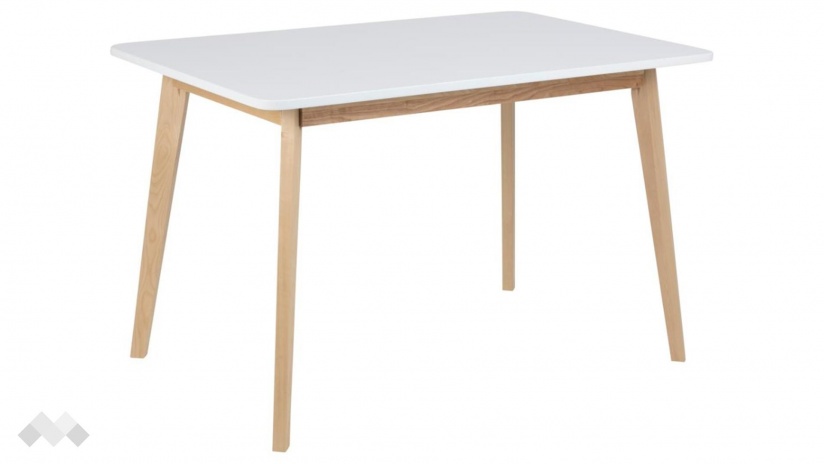 Трапезна маса Грейн неразтегателни светъл дъб с бяло - изглед 1