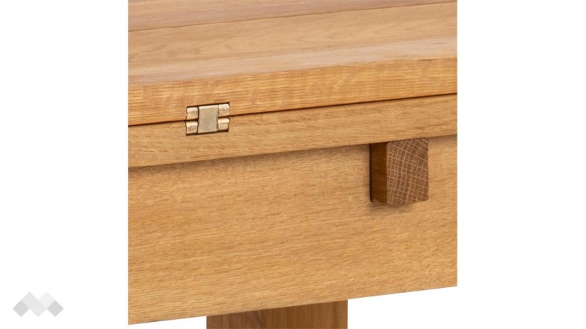 Трапезна маса Кенли разтегателни златен дъб - изглед 3 - МебелМаг Трапезна маса Кенли разтегателни златен дъб - изглед 3