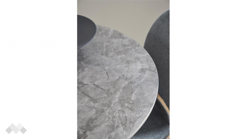 Трапезна маса Малта неразтегателни сив с черно - изглед 6 - МебелМаг Трапезна маса Малта неразтегателни сив с черно - изглед 6