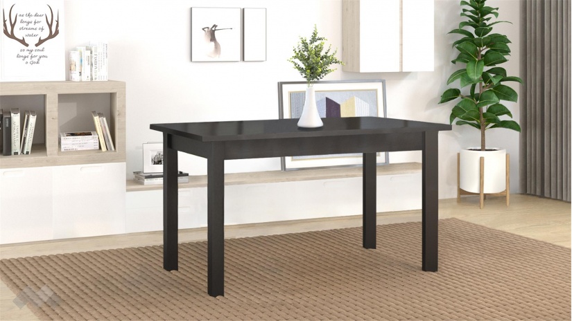 Трапезна маса Нати L разтегателни венге - изглед 2 - МебелМаг Трапезна маса Нати L разтегателни венге - изглед 2