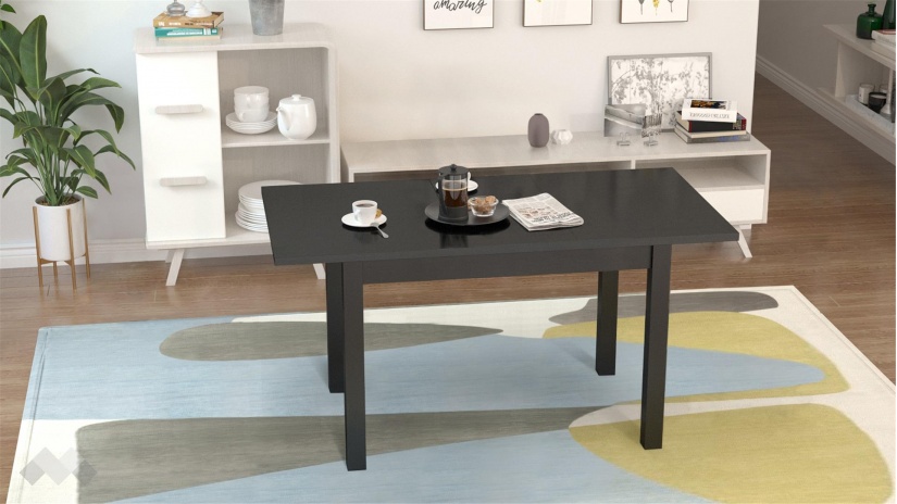 Трапезна маса Нати M разтегателни венге - изглед 2 - МебелМаг Трапезна маса Нати M разтегателни венге - изглед 2