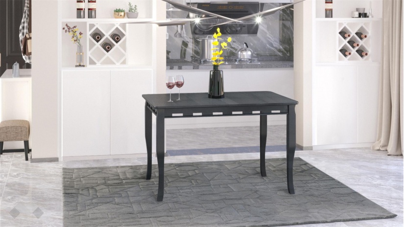 Трапезна маса Париж M разтегателни венге - изглед 1 - МебелМаг Трапезна маса Париж M разтегателни венге - изглед 1