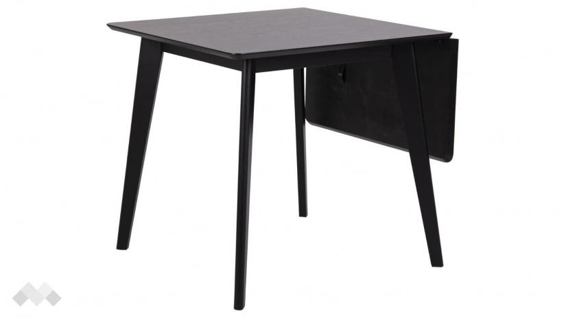 Трапезна маса Роксби разтегателни черен мат - изглед 2 - МебелМаг Трапезна маса Роксби разтегателни черен мат - изглед 2