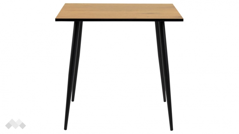 Трапезна маса Уилма неразтегателни дъб натурал с черно - изглед 2 - МебелМаг Трапезна маса Уилма неразтегателни дъб натурал с черно - изглед 2