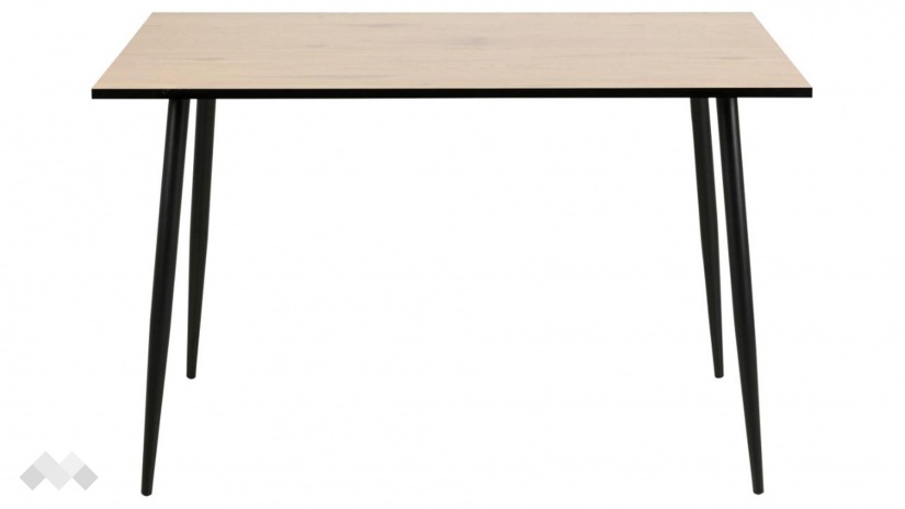 Трапезна маса Уилма неразтегателни тъмна сонома с черено - изглед 2 - МебелМаг Трапезна маса Уилма неразтегателни тъмна сонома с черено - изглед 2