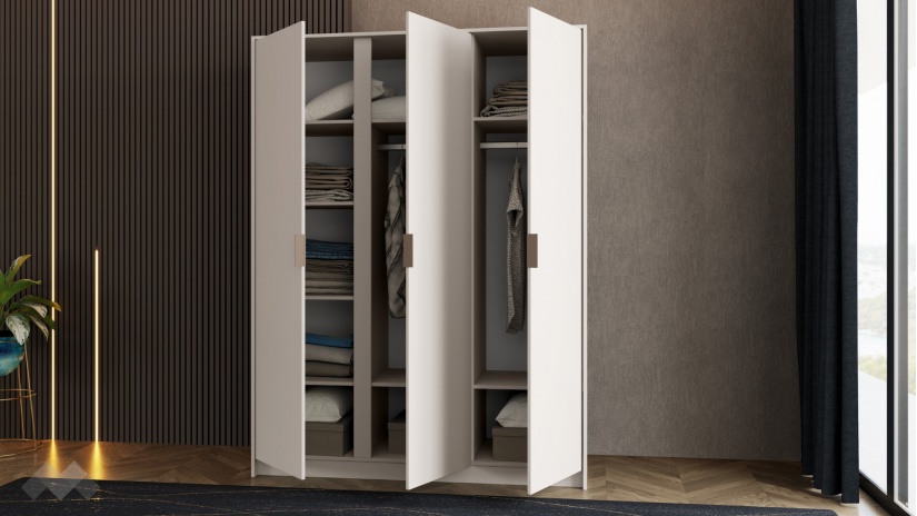 Гардероб Кашмир трикрилни кашмир - изглед 2 - МебелМаг Гардероб Кашмир трикрилни кашмир - изглед 2