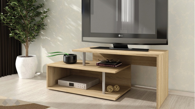 ТВ шкаф Дафни дъб сонома - изглед 1