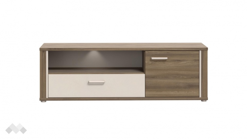 ТВ шкаф Дейлос дъб валенсия с крем - изглед 2