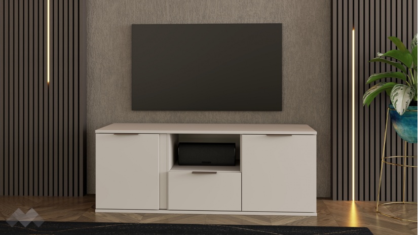 ТВ шкаф Кашмир с открити рафтове кашмир - изглед 1 - МебелМаг ТВ шкаф Кашмир с открити рафтове кашмир - изглед 1