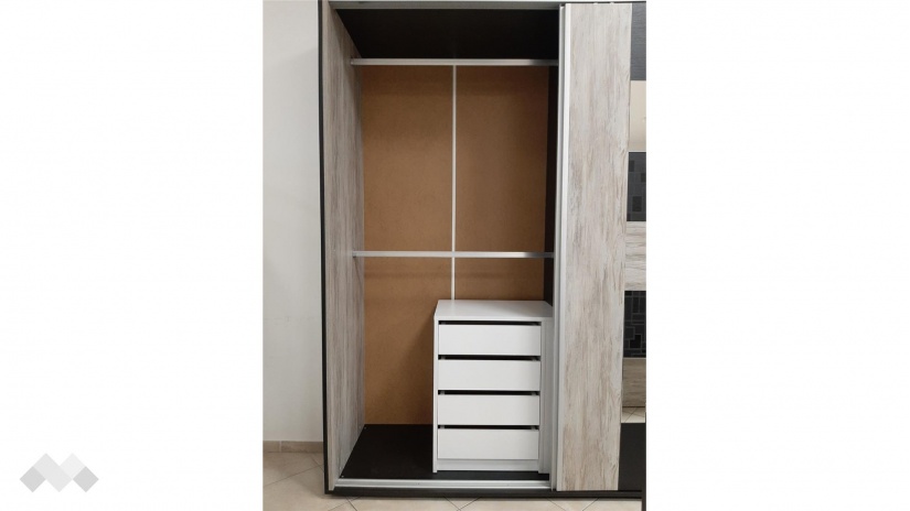 Универсален скрин за гардероб Уни бяло - изглед 2 - МебелМаг Универсален скрин за гардероб Уни бяло - изглед 2