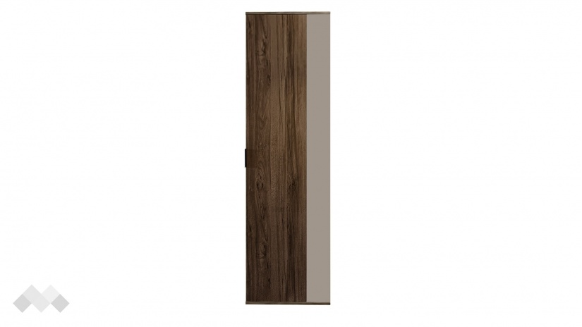 Висок шкаф Поситано дъб дилън тъмен с капучино мат и пасифик - изглед 4