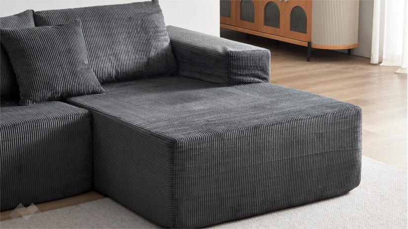 Ъглов диван Компакт с посока антрацит - изглед 6 - МебелМаг Ъглов диван Компакт с посока антрацит - изглед 6