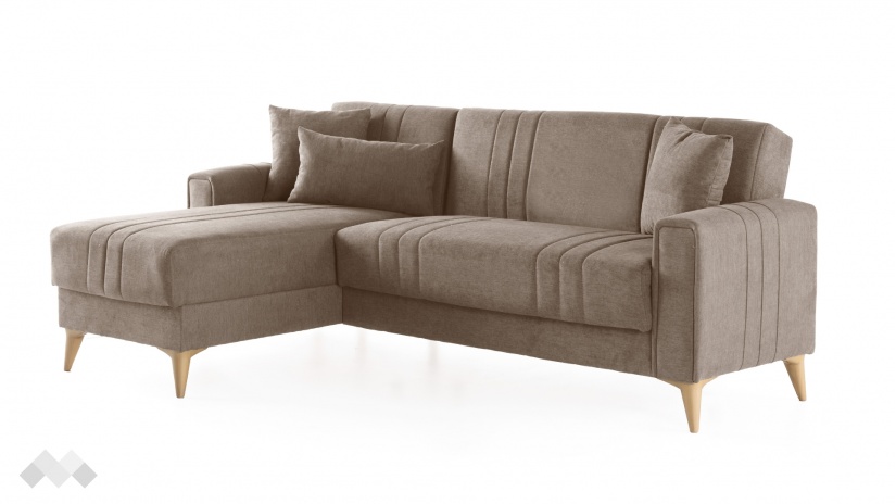 Ъглов диван Омега универсален ъгъл кафяв - изглед 4 - МебелМаг Ъглов диван Омега универсален ъгъл кафяв - изглед 4