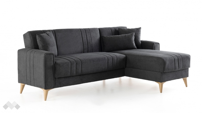 Ъглов диван Омега универсален ъгъл сив - изглед 5
