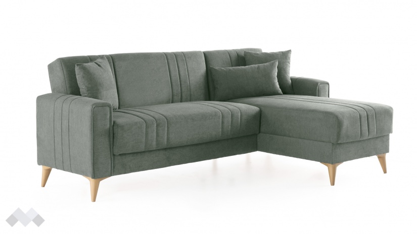 Ъглов диван Омега универсален ъгъл зелен - изглед 3 - МебелМаг Ъглов диван Омега универсален ъгъл зелен - изглед 3