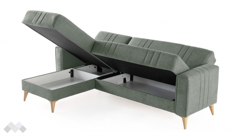 Ъглов диван Омега универсален ъгъл зелен - изглед 8 - МебелМаг Ъглов диван Омега универсален ъгъл зелен - изглед 8