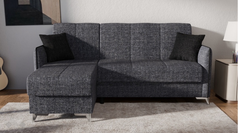 Ъглов диван Сафо универсален ъгъл сив - изглед 4 - МебелМаг Ъглов диван Сафо универсален ъгъл сив - изглед 4
