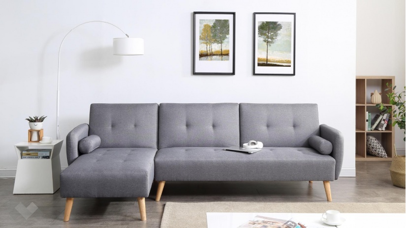 Ъглов диван Фин универсален ъгъл тъмно сив - изглед 2 - МебелМаг Ъглов диван Фин универсален ъгъл тъмно сив - изглед 2