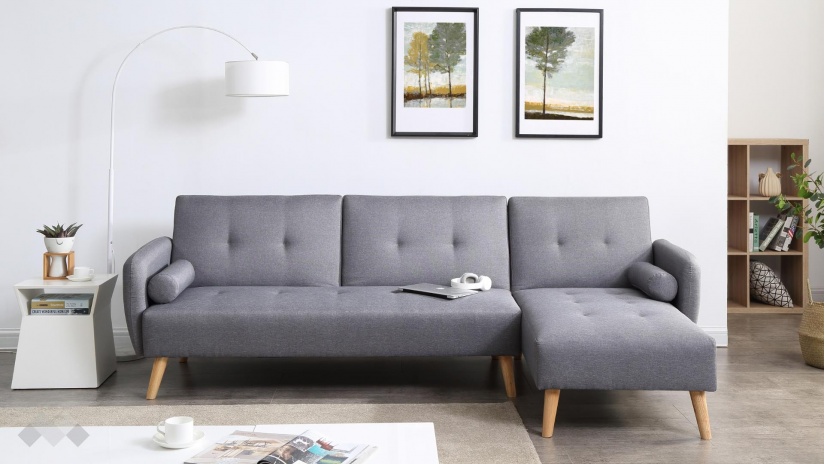 Ъглов диван Фин универсален ъгъл тъмно сив - изглед 4 - МебелМаг Ъглов диван Фин универсален ъгъл тъмно сив - изглед 4