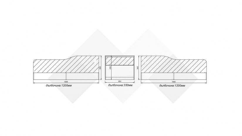 Ъглови легла 82/190 Ирина с включени матраци Бонел 82/190 дъб суров с бяло фладер - изглед 3 - МебелМаг Ъглови легла 82/190 Ирина с включени матраци Бонел 82/190 дъб суров с бяло фладер - изглед 3