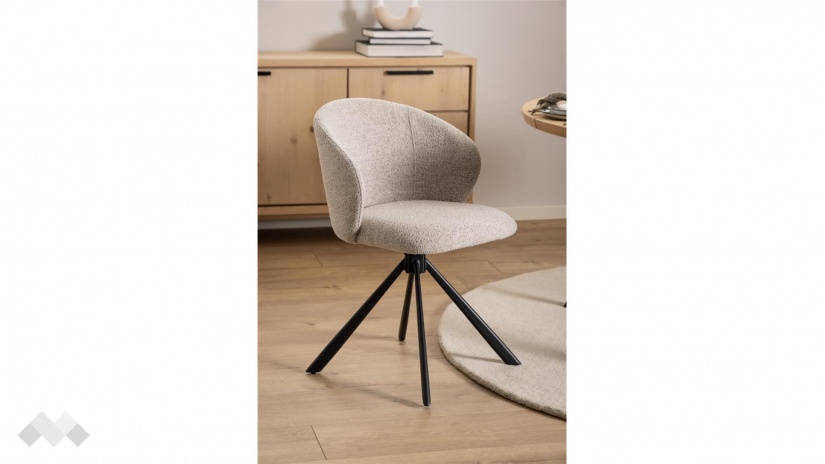 Трапезен стол Павиана бежов - изглед 4